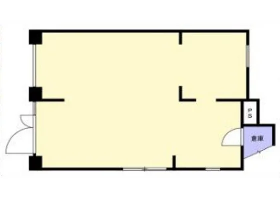 貸店舗(事務所仕様)の平面図