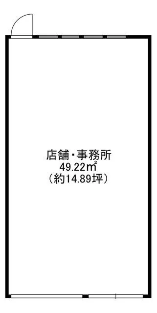 柏のスケルトン物件の平面図
