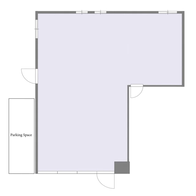 桜台の事務所仕様物件の平面図