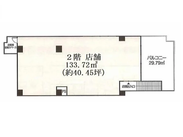 柏のスケルトン物件の平面図