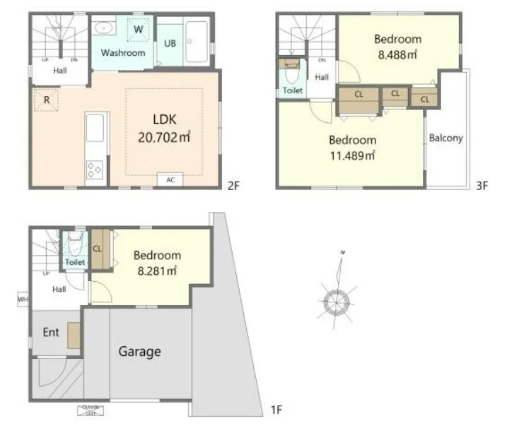 中浦和の事務所仕様店舗物件の平面図