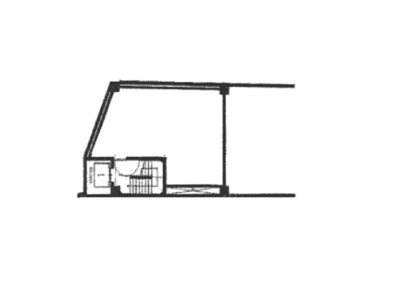 四ツ谷のスケルトン店舗物件の平面図