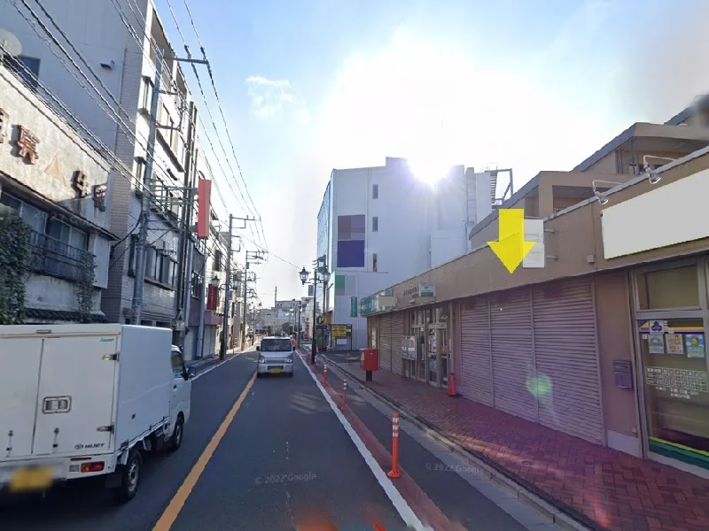 お花茶屋のスケルトン店舗物件の外観