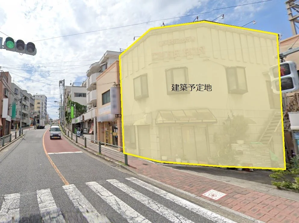 東十条のスケルトン店舗物件の外観