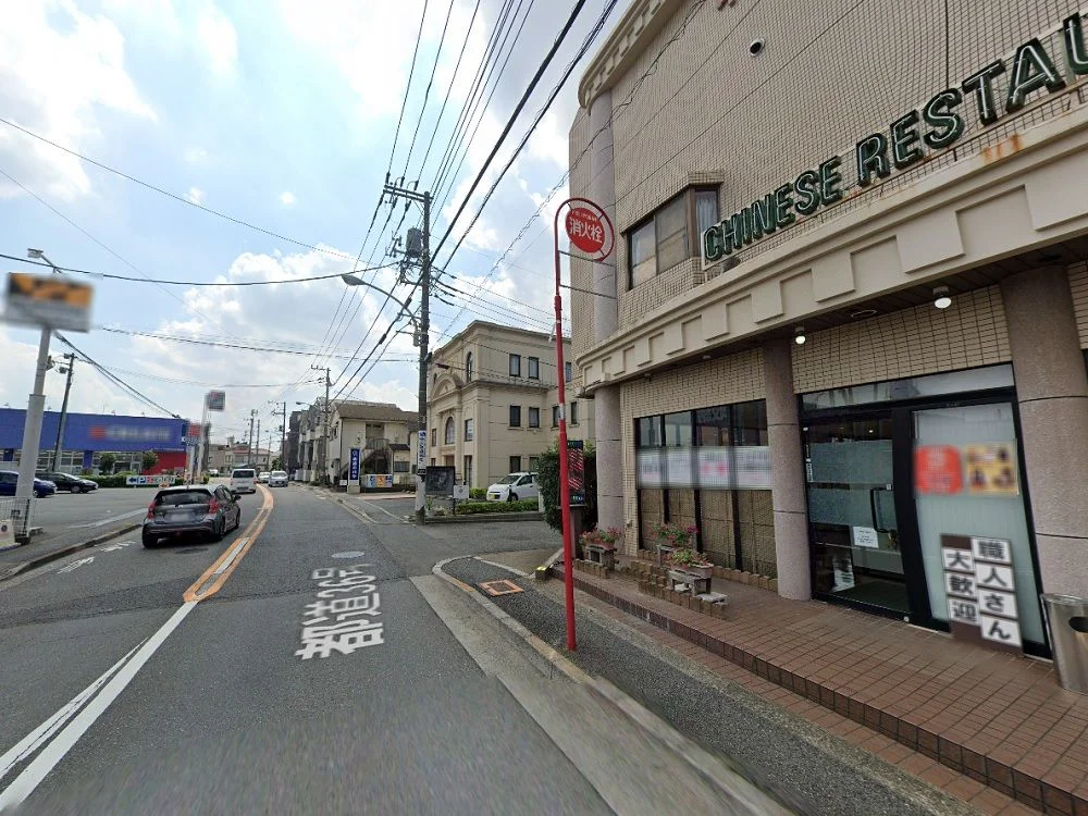 中華料理の居抜き物件の外観