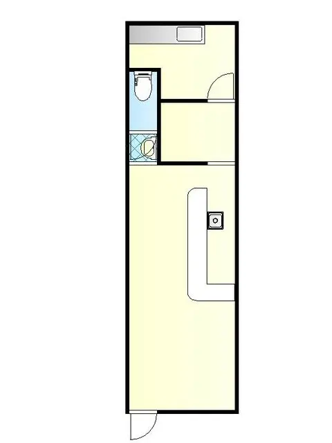 白楽のスナック・パブ居抜きの平面図
