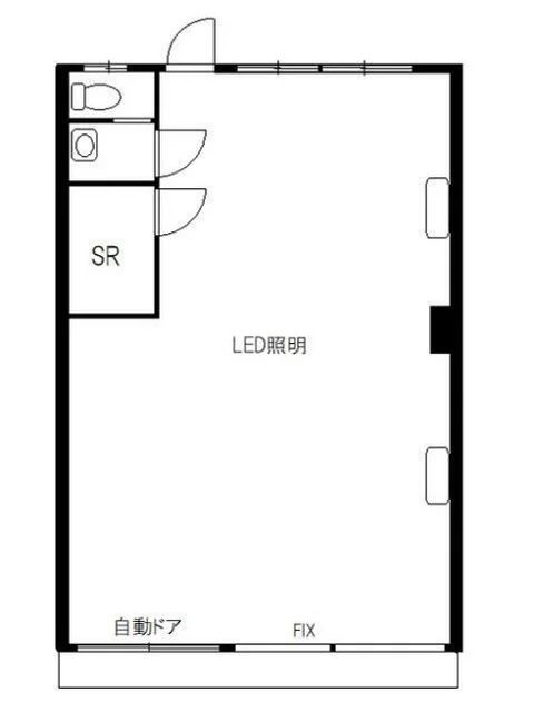 港南中央の整体・マッサージ居抜きの平面図