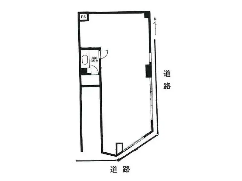 上井草の焼鳥・焼きとん居抜きの平面図