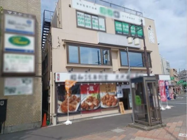 中河原のスケルトン店舗物件の外観