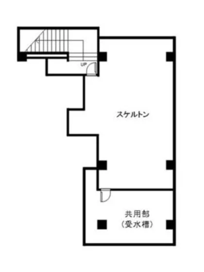 小手指のスケルトン物件の平面図