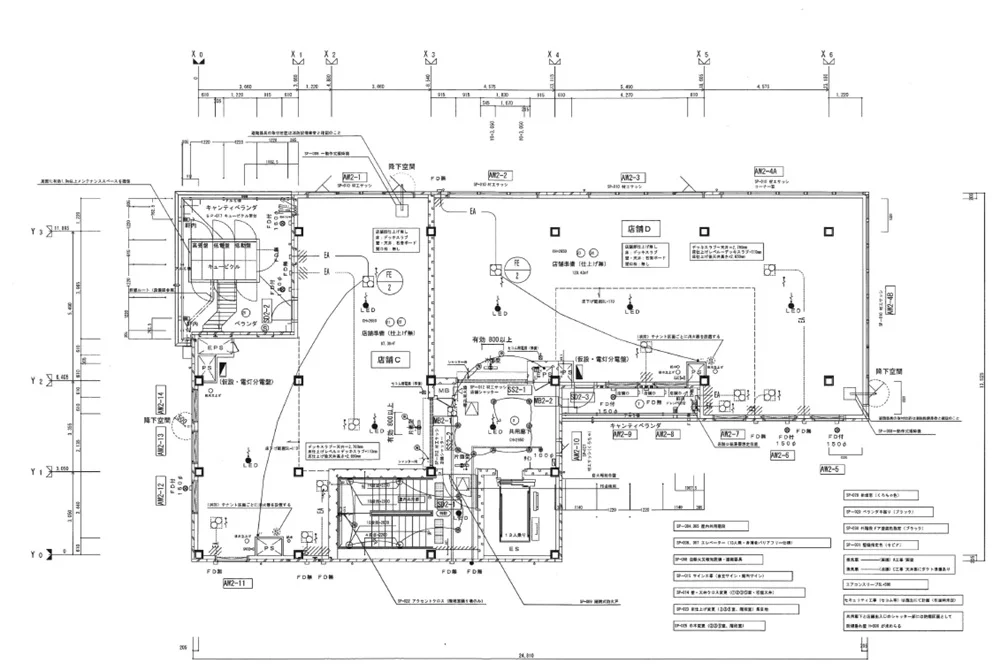 鎌倉のスケルトン物件の平面図