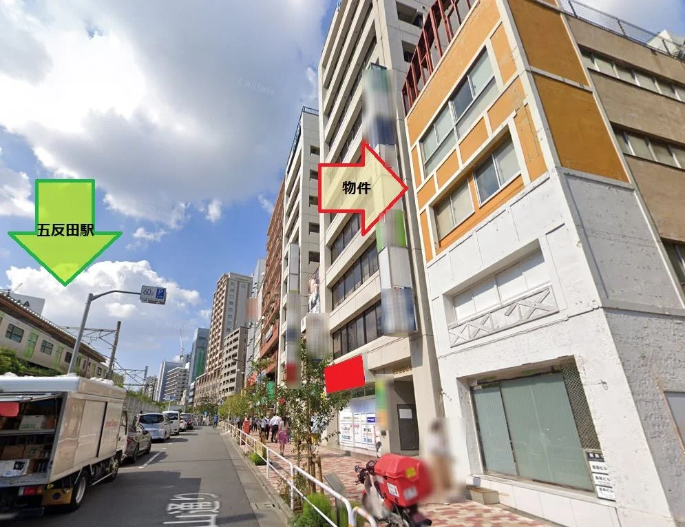 五反田の居抜き店舗の外観