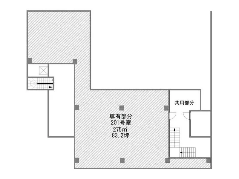 獨協大学前〈草加松原〉のスケルトン物件の平面図