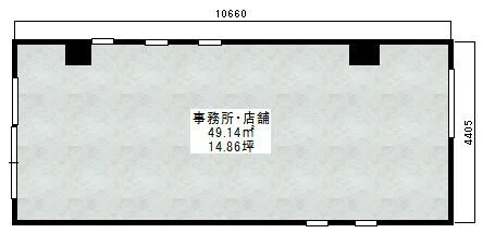 武蔵新田のスケルトン物件の平面図