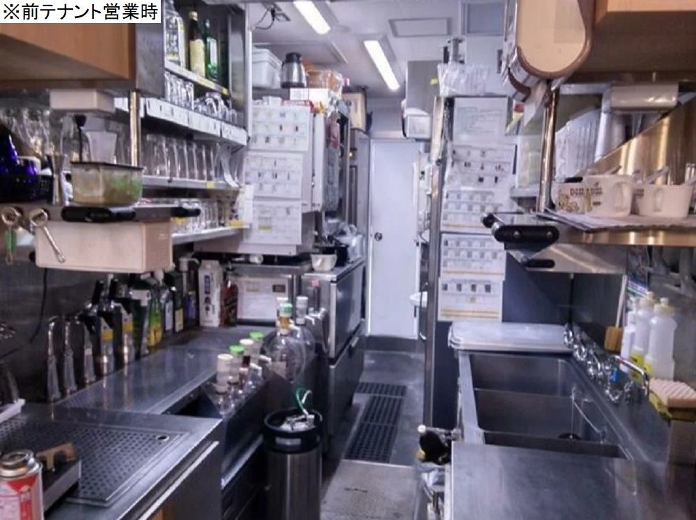 武蔵小山の居抜き店舗の厨房