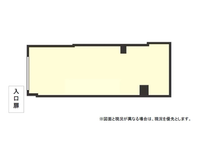 調布のスケルトン物件の平面図