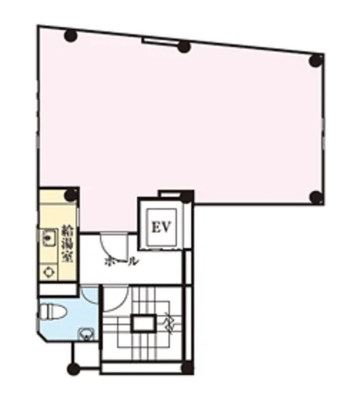 八王子のスケルトン店舗物件の平面図