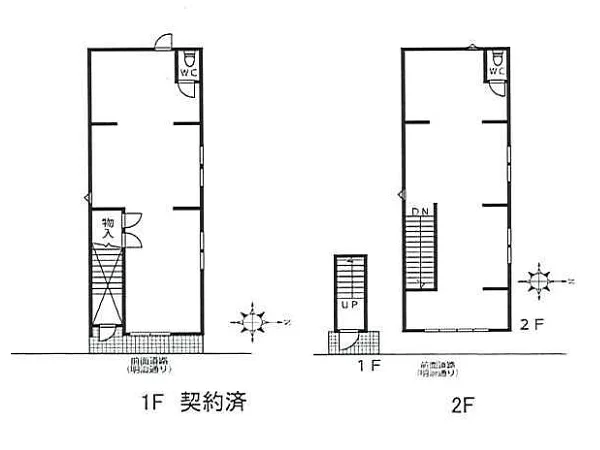 貸店舗(スケルトン)の平面図