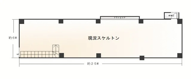 大和のスケルトン物件の平面図