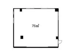 貸店舗(スケルトン)の平面図