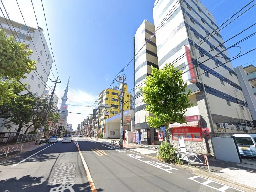 京成曳舟のリース店舗物件の外観