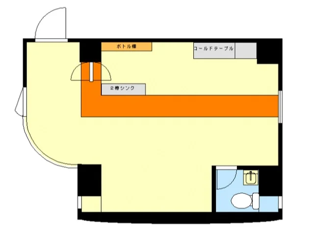 貸店舗(リース)の平面図