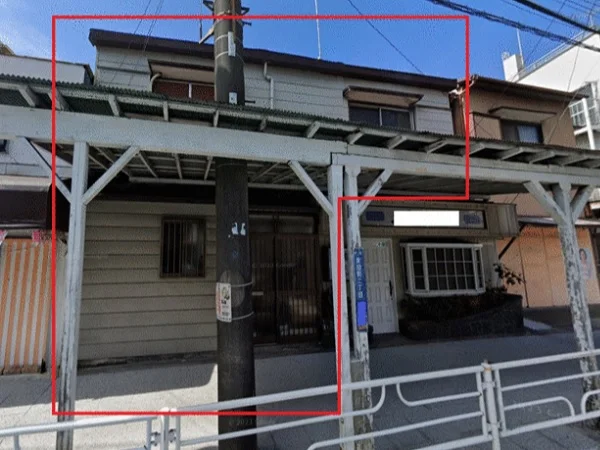 石川町のスケルトン店舗物件の外観