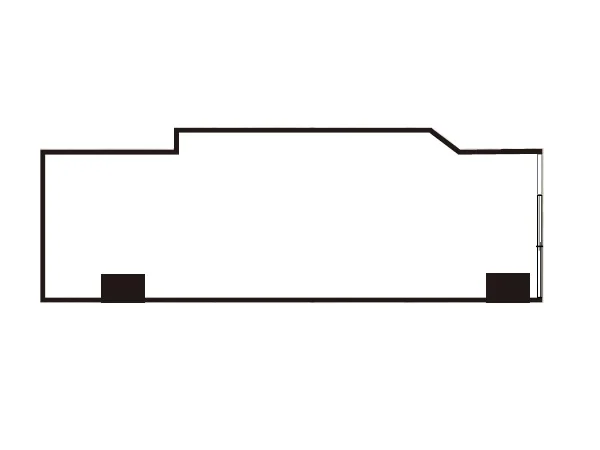 阪東橋のスケルトン物件の平面図