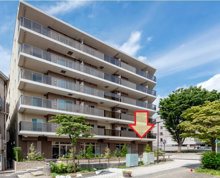 中川のスケルトン店舗物件の外観