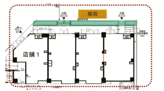中川のスケルトン物件の平面図