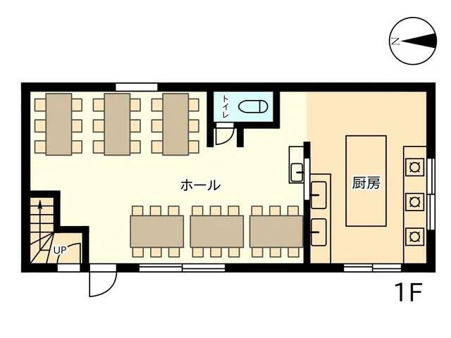 矢口渡の居抜き店舗の平面図