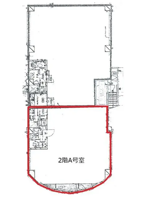 テイクアウトの居抜き物件の平面図