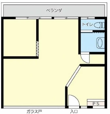 美容室・理容室の居抜き物件の平面図