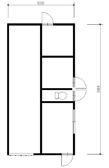 片瀬江ノ島のスケルトン物件の平面図