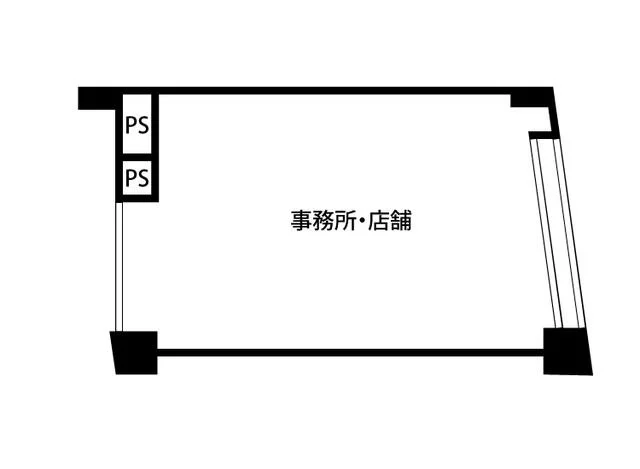川崎大師のスケルトン物件の平面図