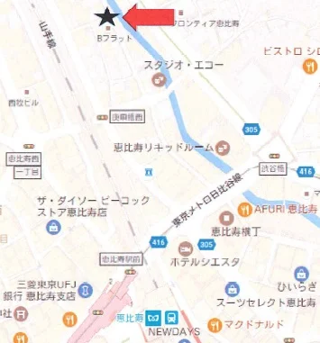 貸店舗(スケルトン)の地図