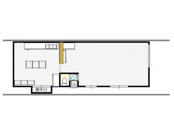 貸店舗(事務所仕様)の平面図