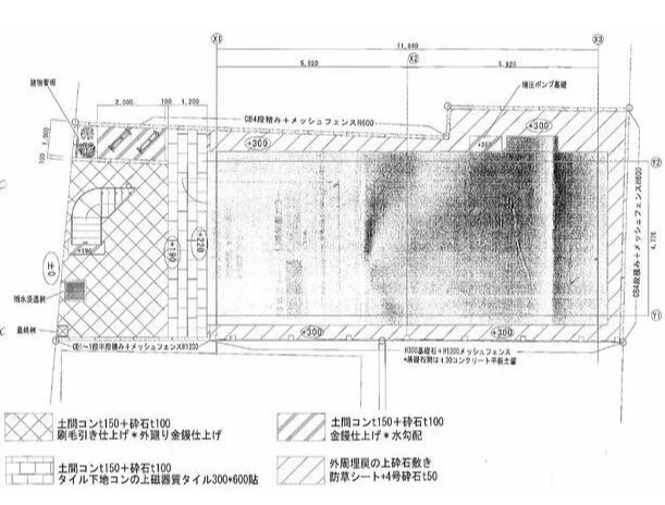 貸店舗(スケルトン)の平面図