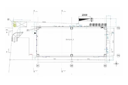 大宮のスケルトン物件の平面図