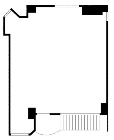 平和島のスケルトン物件の平面図