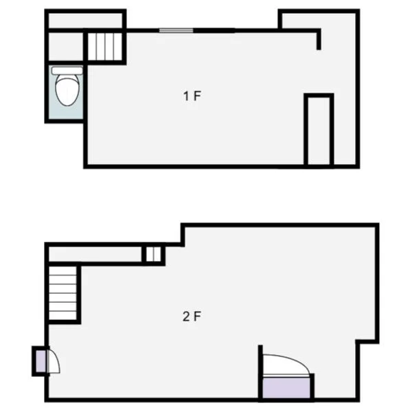 洋光台のスケルトン店舗物件の平面図