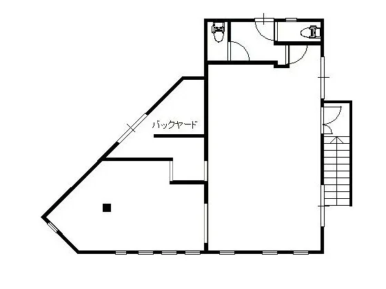 川越市の事務所仕様物件の平面図