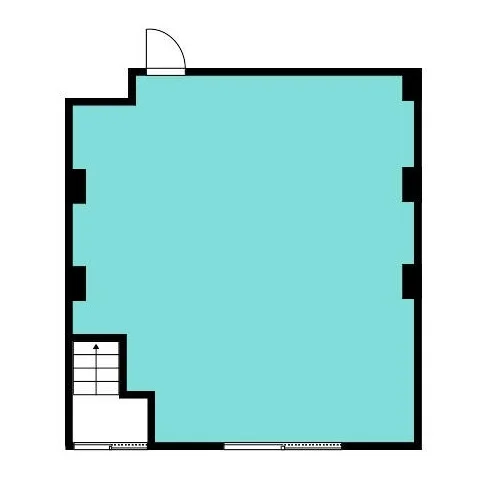 貸店舗(スケルトン)の平面図