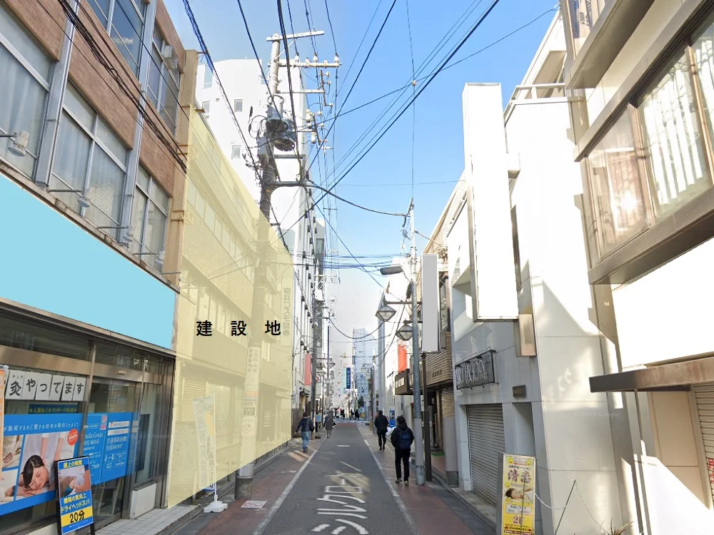 西荻窪のスケルトン店舗物件の外観