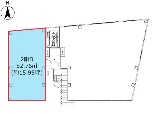 西荻窪のスケルトン物件の平面図