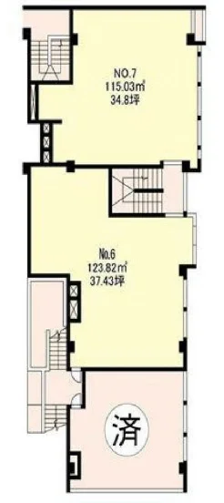 五反野のスケルトン物件の平面図