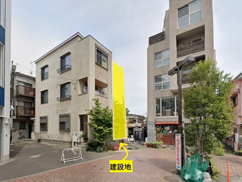 貸店舗(スケルトン)の外観