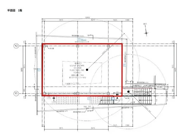 三軒茶屋のスケルトン物件の平面図