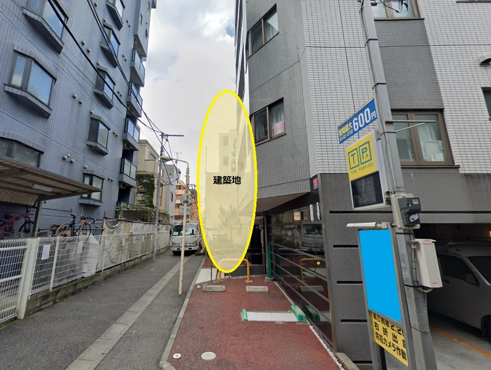 渋谷のスケルトン店舗物件の外観