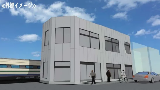 一橋学園のスケルトン店舗物件の外観